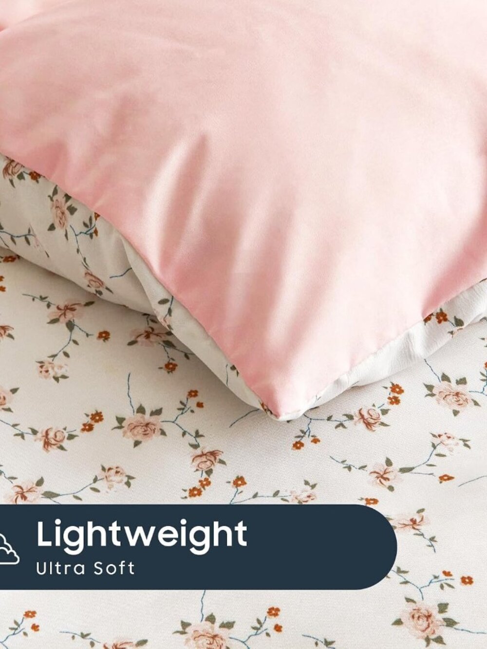 Floral Comforter Set, Coquette Cottagecore Aesthetic Cute Flower Pattern for Wom - Picture 7 of 8